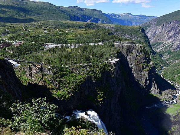 Der Wasserfall Vøringsfoss in Norwegen