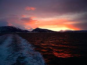 Winterliche Dämmerung in Tromsø