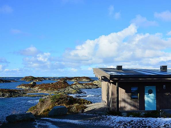 Blick aufs Meer in Norwegen