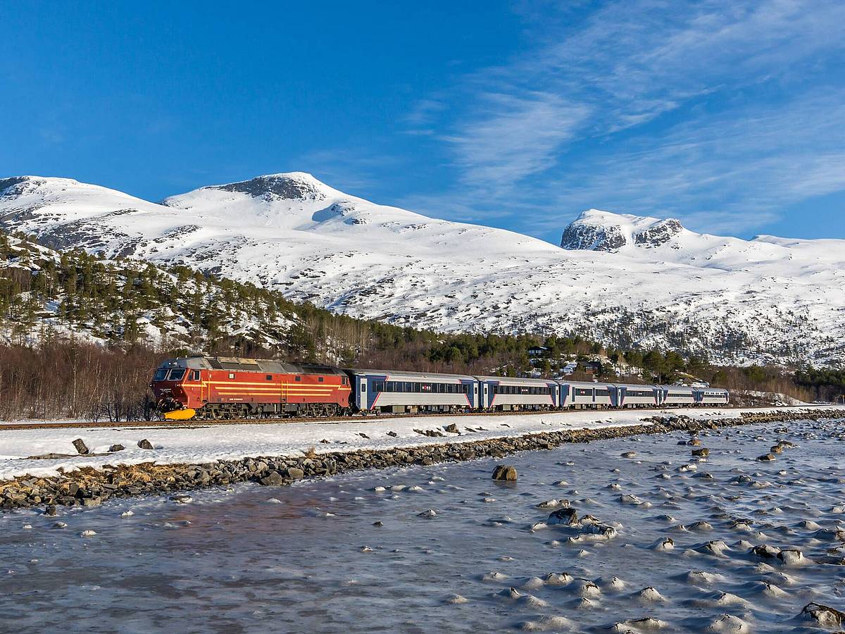 Die Nordlandsbahn im Winter