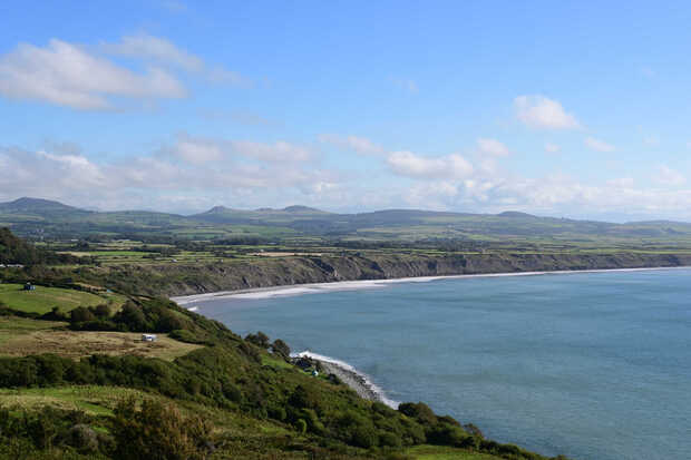 Blick über die Irische See auf der Halbinsel Llyn