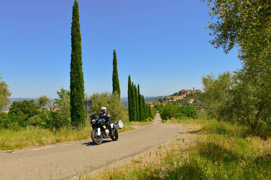 Immer wieder schön: Mit dem Motorrad durch die Toskana